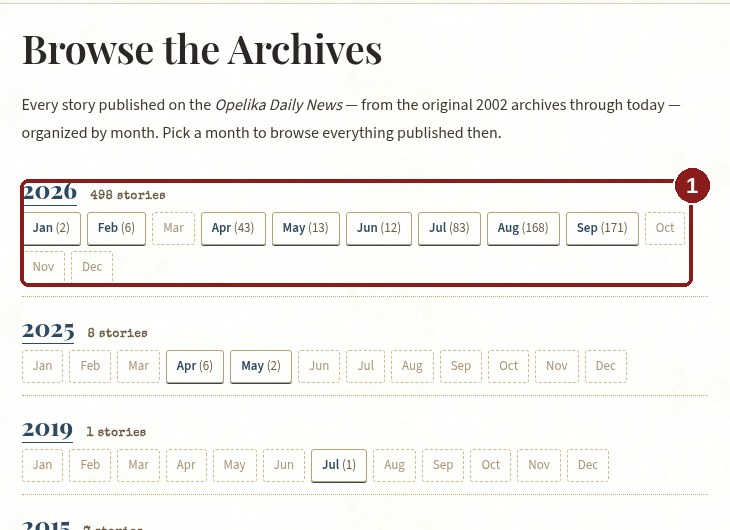 ODN Browse the Archives page with callout