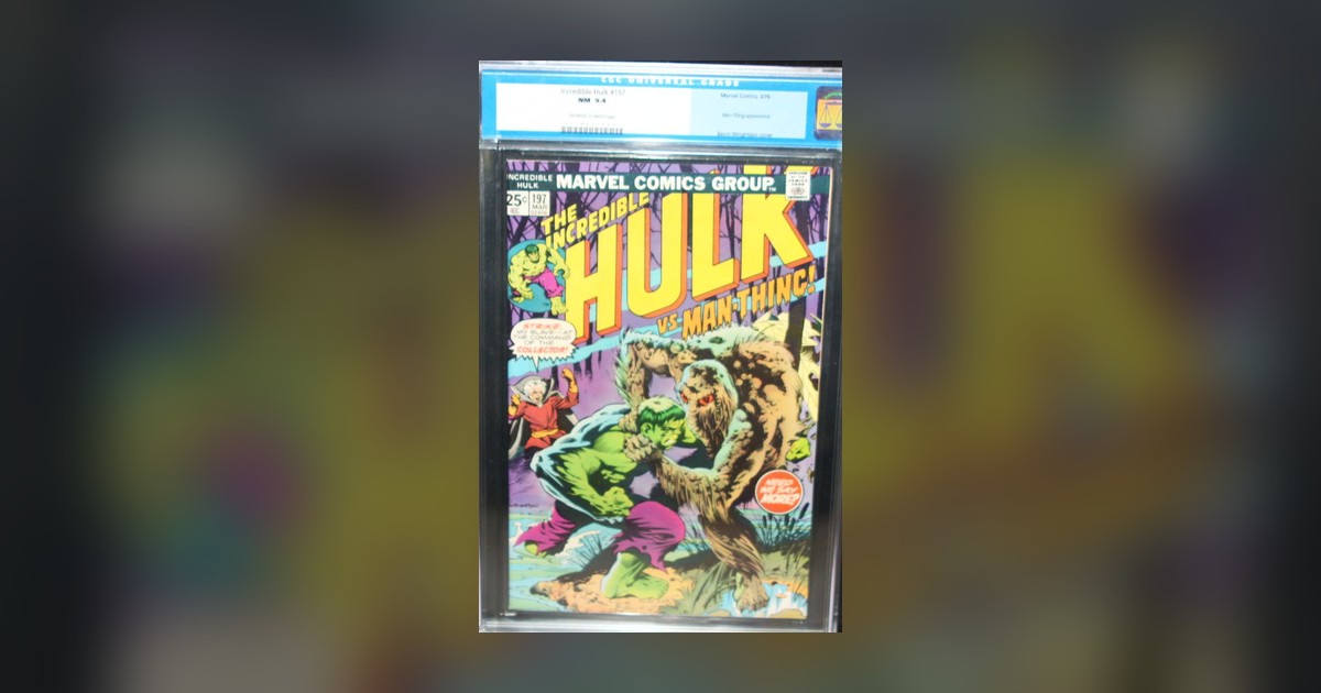 CGC-graded 9.4 copy of The Incredible Hulk #197 for sale at Almost Anything in Opelika