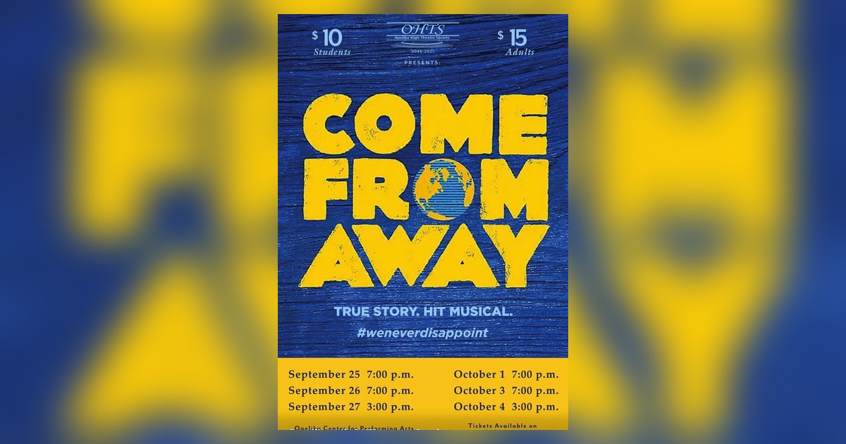 Opelika High Theatre Society opens its season with ‘Come From Away,’ Sept. 25-Oct. 4